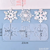 Snowflake Listing Pendant Silicone Mold for Resin Epoxy Craft DIY