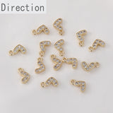 Snowflake Love Zircon Pendant 14k DIY Jewelry Set