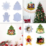 Snowflake Mirror Photo Frame Epoxy Glue Silicone Mold