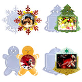 Snowflake Mirror Photo Frame Epoxy Glue Silicone Mold