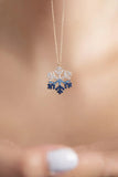 Snowflake Pendant Sterling Silver Necklace