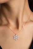 Snowflake Pendant Sterling Silver Necklace