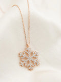 Snowflake Pendant Sterling Silver Necklace