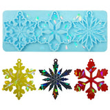 Snowflake Pendant Silicone Mold DIY Holographic Christmas Listing