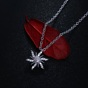Snowflake Silver Necklace for Women Choker Chain