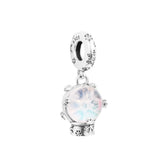 Snowflake Snow Globe Dangle Charm Christmas Beads DIY Jewelry Bracelet