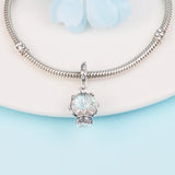 Snowflake Snow Globe Dangle Charm Christmas Beads DIY Jewelry Bracelet