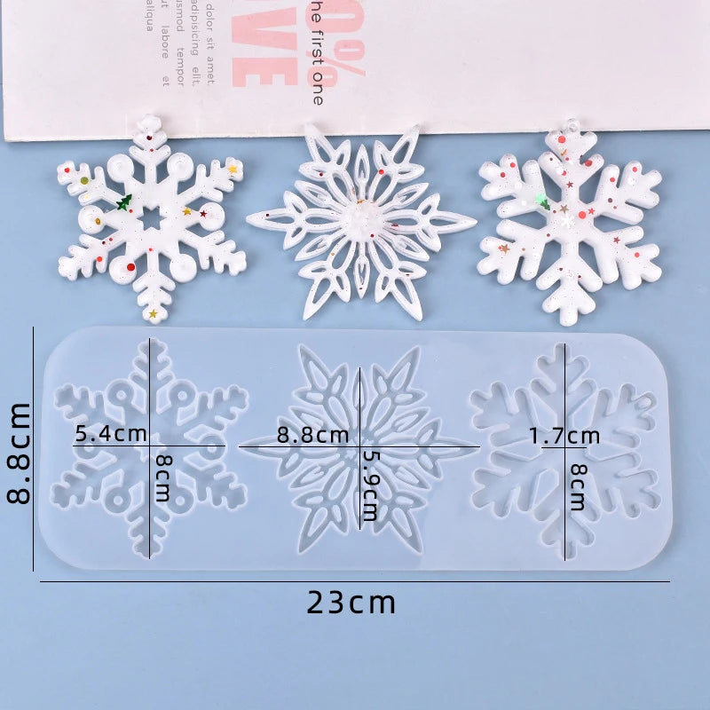 Snowflake Shape Silicone Mold for DIY Jewelry Making