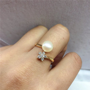 Adjustable Snowflower Ring Mountings for Jewelry Making