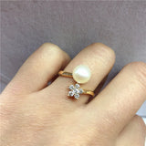 Adjustable Snowflower Ring Mountings for Jewelry Making