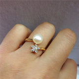 Adjustable Snowflower Ring Mountings for Jewelry Making