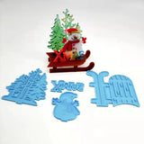 Snowman Christmas Tree Silicone Mold for Epoxy Resin Casting