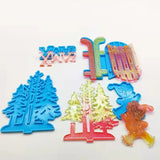 Snowman Christmas Tree Silicone Mold for Epoxy Resin Casting