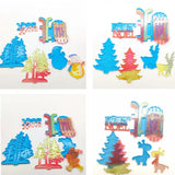 Christmas Silicone Mold Snowman Merry Christmas Xmas Ornament Resin Mould