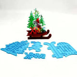 Christmas Silicone Mold Snowman Merry Christmas Xmas Ornament Resin Mould