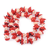 Snowman Santa Claus Christmas Lampwork Bead Charms DIY Jewelry Making