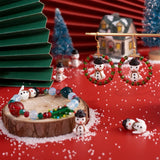 Snowman Santa Claus Christmas Lampwork Bead Charms DIY Jewelry Making