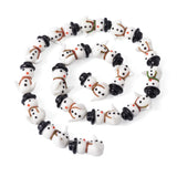 Snowman Santa Claus Christmas Lampwork Bead Charms DIY Jewelry Making