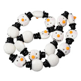 Snowman Santa Claus Christmas Lampwork Bead Charms DIY Jewelry Making