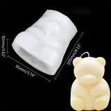 Silicone Soap Mold Little Bear Candle Resin Crafts