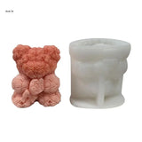 Bear Shaped Silicone Soap Molds Candle Mould