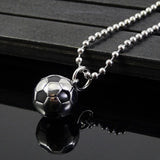 Soccer Ball Pendant Stainless Steel Soccer Necklace Pendant