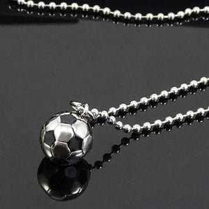 Soccer Ball Pendant Stainless Steel Soccer Necklace Pendant