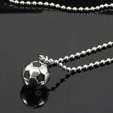 Soccer Ball Pendant Stainless Steel Soccer Necklace Pendant