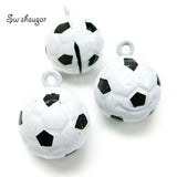 Soccer Bell Charms Pendant for Kids Schoolbag
