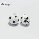 Soccer Bell Charms Pendant for Kids Schoolbag