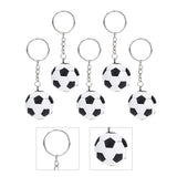 Soccer Party Key Ring Pendant Favors Supplies Keychain Football Decorations