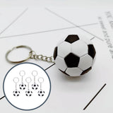 Soccer Party Key Ring Pendant Favors Supplies Keychain Football Decorations