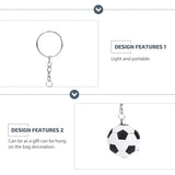 Soccer Party Key Ring Pendant Favors Supplies Keychain Football Decorations