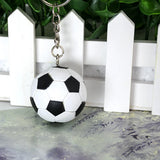Soccer Party Key Ring Pendant Favors Supplies Keychain Football Decorations