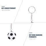 Soccer Party Key Ring Pendant Favors Supplies Keychain Football Decorations