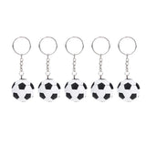 Soccer Party Key Ring Pendant Favors Supplies Keychain Football Decorations
