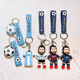 Messi Soccer Star Keychain Backpack Toy Decor Pendant Car Ornament Fans