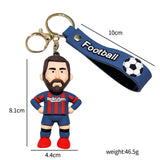 Messi Soccer Star Keychain Backpack Toy Decor Pendant Car Ornament Fans