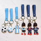Messi Soccer Star Keychain Backpack Toy Decor Pendant Car Ornament Fans