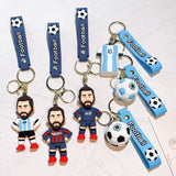 Messi Soccer Star Keychain Backpack Toy Decor Pendant Car Ornament Fans