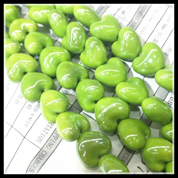 Socharming 20pcs Ceramic Beads Porcelain DIY Jewelry Fittings 15mm Bright Colors