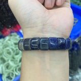 Sodalite Stone Beads Bracelet Gemstone Jewelry Bangle Gift