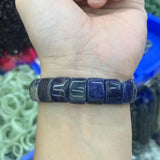 Sodalite Stone Beads Bracelet Gemstone Jewelry Bangle Gift