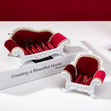 Sofa Jewelry Box Necklace Ring Organizer