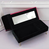 Flannel Sofa Jewelry Box Organizer for Earrings Necklaces Rings