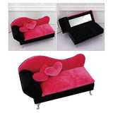 Flannel Sofa Jewelry Box Organizer for Earrings Necklaces Rings