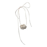 Soft Flower Tie Cravat Wedding Necklace Gift for Women Teens Girls