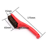 Soft/Hard Bristle Brush with Plastic Handle for Jewelry Cleaning