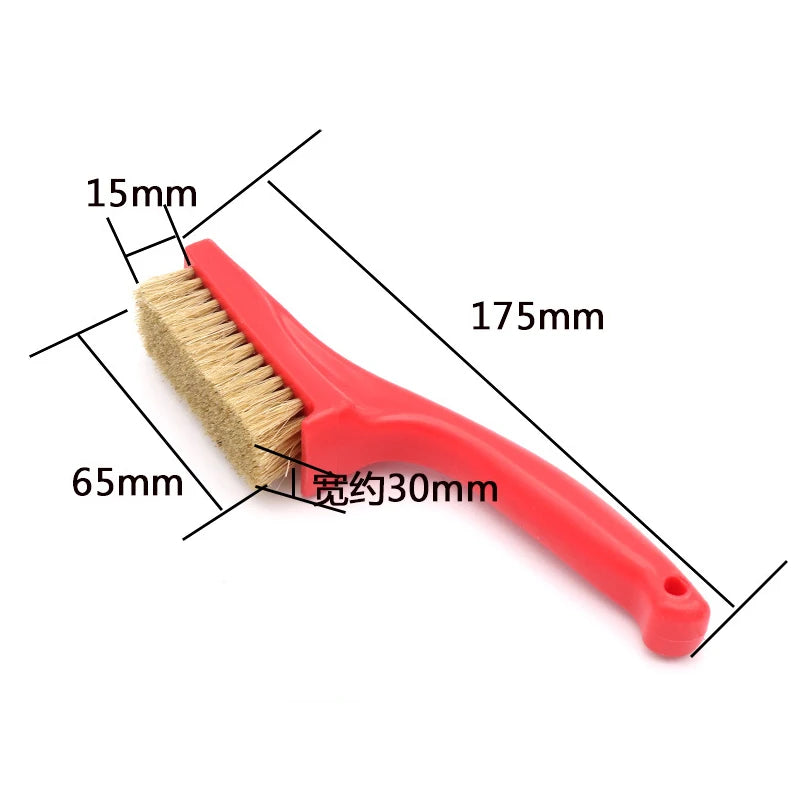 Soft/Hard Bristle Brush with Plastic Handle for Jewelry Cleaning