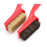 Soft/Hard Bristle Brush with Plastic Handle for Jewelry Cleaning